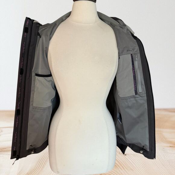 Sierra Designs Black Hurricane Jacket Sz S Womens Wind and Rain Resistant Hooded - Picture 6 of 9